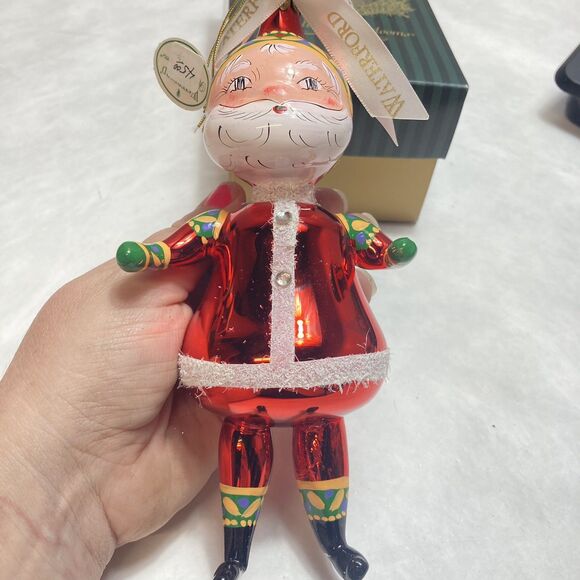 Waterford Yesteryear Santa Holiday Heirlooms Christmas Ornament EUC W/box - Picture 2 of 8
